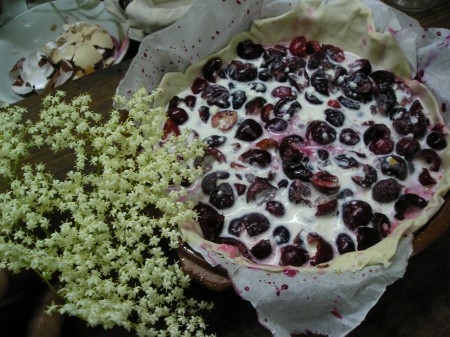 Tarte fruits et Fleurs de Sureau